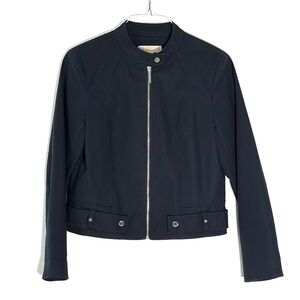 Michael Kors Women’s Motor Bike Blue Jacket